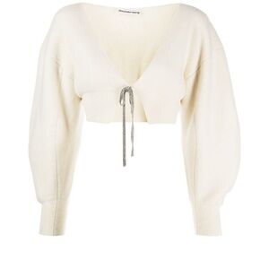 Alexander Wang Bow Cropped Knit